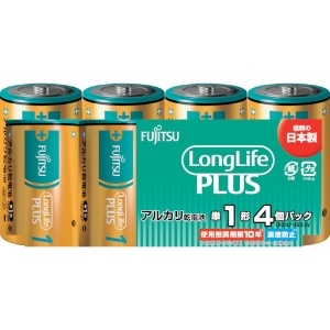 富士通 【販売終了】アルカリ乾電池単1 Long Life Plus 4個パック アルカリ乾電池単1 Long Life Plus 4個パック LR20LP(4S)