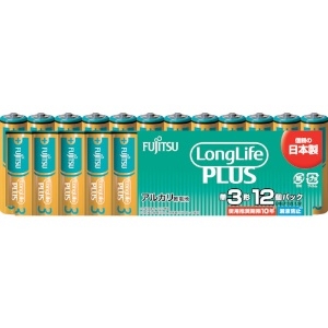 富士通 【販売終了】アルカリ乾電池単3 Long Life Plus 12個パック アルカリ乾電池単3 Long Life Plus 12個パック LR6LP(12S)