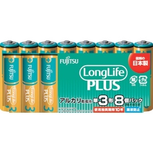 富士通 【在庫限り】アルカリ乾電池単3 Long Life Plus 8個パック アルカリ乾電池単3 Long Life Plus 8個パック LR6LP(8S)