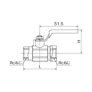 オンダ製作所 ミニチュアボールバルブMR3型 Rc1/4 × Rc1/4 ミニチュアボールバルブMR3型 Rc1/4 × Rc1/4 MR3-08 画像2