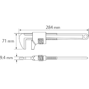 エビ 【生産完了品】モーターレンチ 280mm モーターレンチ 280mm MT280 画像3