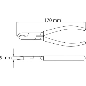 エビ ネジアンギラス プライヤー 175mm ネジアンギラス プライヤー 175mm NA175 画像3