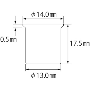 エビ ブラインドナット“エビナット”(薄頭・アルミ製) 板厚4.0 M10×1.5(500個入) ブラインドナット“エビナット”(薄頭・アルミ製) 板厚4.0 M10×1.5(500個入) NAK1040M 画像2