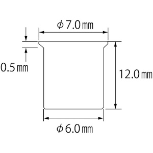 エビ ブラインドナット“エビナット”(薄頭・アルミ製) 板厚3.5 M4×0.7(1000個入) ブラインドナット“エビナット”(薄頭・アルミ製) 板厚3.5 M4×0.7(1000個入) NAK435M 画像2