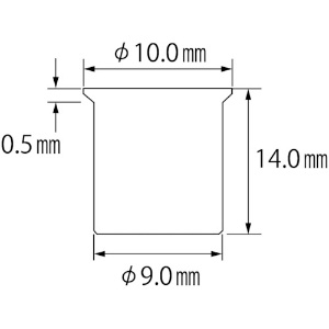エビ ブラインドナット“エビナット”(薄頭・アルミ製) 板厚2.5 M6×1.0(1000個入) ブラインドナット“エビナット”(薄頭・アルミ製) 板厚2.5 M6×1.0(1000個入) NAK625M 画像2