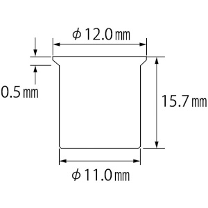 エビ ブラインドナット“エビナット”(薄頭・アルミ製) エコパック 板厚3.2 M8X1.25(15個入) ブラインドナット“エビナット”(薄頭・アルミ製) エコパック 板厚3.2 M8X1.25(15個入) NAK8MP 画像3