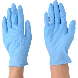 エステー モデルローブニトリル使いきり手袋(粉つき)Lブルー NO981 モデルローブニトリル使いきり手袋(粉つき)Lブルー NO981 NO981L-B