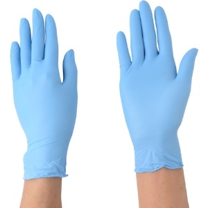 エステー モデルローブニトリル使いきり手袋(粉つき)SSブルー NO981 NO981SS-B