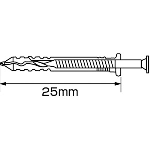 エビ まとめ買い ネイルプラグ(1000本入) 4X25mm まとめ買い ネイルプラグ(1000本入) 4X25mm NP425T 画像3