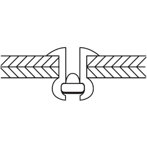 エビ ブラインドリベット(スティール/スティール製) 3-2(65本入) エコパック ブラインドリベット(スティール/スティール製) 3-2(65本入) エコパック NS32MP 画像3