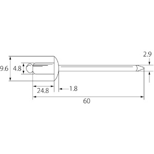 エビ ブラインドリベット(スティール/スティール製) 6-12(500本入) 箱入 ブラインドリベット(スティール/スティール製) 6-12(500本入) 箱入 NS612 画像3