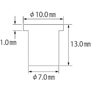 エビ ブラインドナット“エビナット”(平頭・スチール製) エコパック 板厚3.2 M5X0.8(30個入) ブラインドナット“エビナット”(平頭・スチール製) エコパック 板厚3.2 M5X0.8(30個入) NSD5MP 画像3