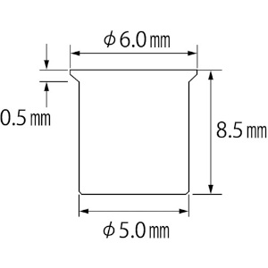 エビ ブラインドナット“エビナット”(薄頭・スティール製) 板厚2.0 M3×0.5(1000個入) ブラインドナット“エビナット”(薄頭・スティール製) 板厚2.0 M3×0.5(1000個入) NSK3M 画像2