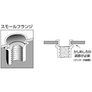 エビ ブラインドナット“エビナット”(薄頭・スティール製) 板厚3.2 M6×1.0(1000個入) ブラインドナット“エビナット”(薄頭・スティール製) 板厚3.2 M6×1.0(1000個入) NSK6M 画像4