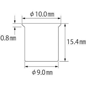 エビ ブラインドナット“エビナット”(薄頭・スチール製) エコパック 板厚3.2 M6X1.0(25個入) ブラインドナット“エビナット”(薄頭・スチール製) エコパック 板厚3.2 M6X1.0(25個入) NSK6MP 画像3