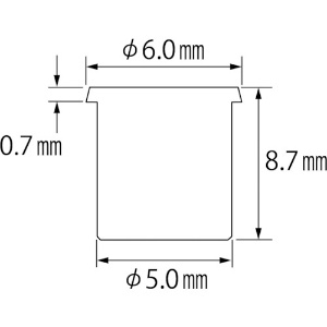 エビ ブラインドナット“エビナット”(薄頭・ステンレス製) 板厚1.5 M3×0.5(200個入) ブラインドナット“エビナット”(薄頭・ステンレス製) 板厚1.5 M3×0.5(200個入) NTK3M15 画像2