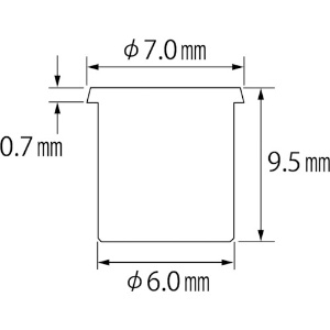エビ ブラインドナット“エビナット”(薄頭・ステンレス製) 板厚1.0 M4×0.7(200個入) ブラインドナット“エビナット”(薄頭・ステンレス製) 板厚1.0 M4×0.7(200個入) NTK4M 画像2