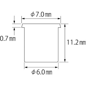 エビ ブラインドナット“エビナット”(薄頭・ステンレス製) 板厚2.5 M4×0.7(200個入) ブラインドナット“エビナット”(薄頭・ステンレス製) 板厚2.5 M4×0.7(200個入) NTK4M25 画像2