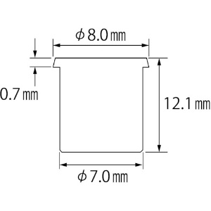 エビ ブラインドナット“エビナット”(薄頭・ステンレス製) 板厚3.0 M5×0.8(200本入) ブラインドナット“エビナット”(薄頭・ステンレス製) 板厚3.0 M5×0.8(200本入) NTK5M30 画像2