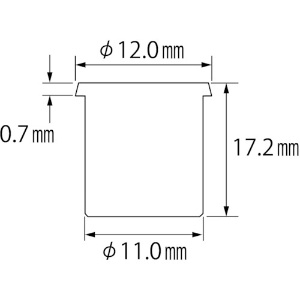 エビ ブラインドナット“エビナット”(薄頭・ステンレス製) 板厚4.0 M8×1.5(100個入) ブラインドナット“エビナット”(薄頭・ステンレス製) 板厚4.0 M8×1.5(100個入) NTK8M40 画像2