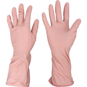 オカモト ふんわりやわらか天然ゴム手袋 ピンク L OK-1-P-L