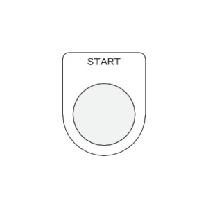 IM 押ボタン/セレクトスイッチ(メガネ銘板) START 黒 φ22.5 押ボタン/セレクトスイッチ(メガネ銘板) START 黒 φ22.5 P22-35