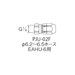 アネスト岩田 ホースジョイント G1/4袋ナット ホースジョイント G1/4袋ナット PJU-02F