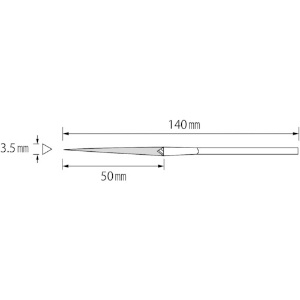 エビ ダイヤモンドヤスリ(精密用) 10本組 三角 ダイヤモンドヤスリ(精密用) 10本組 三角 S10-S 画像2