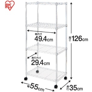 IRIS 547121 メタルシェルフ SEM-5512 547121 メタルシェルフ SEM-5512 SEM-5512 画像2