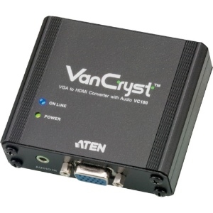 ATEN ビデオ変換器 VGA to HDMIタイプ ビデオ変換器 VGA to HDMIタイプ VC180