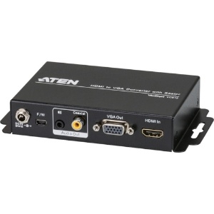 ATEN ビデオ変換器 HDMI to VGA / オーディオ対応 / スケーラー搭載 VC812