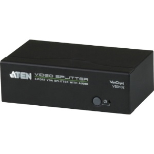 ATEN ビデオ分配器 VGA / 1入力 / 2出力 / オーディオ ビデオ分配器 VGA / 1入力 / 2出力 / オーディオ VS0102
