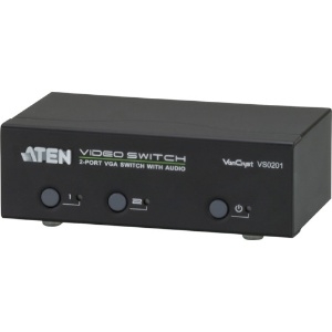 ATEN ビデオ切替機 VGA / 2入力 / 1出力 / オーディオ VS0201