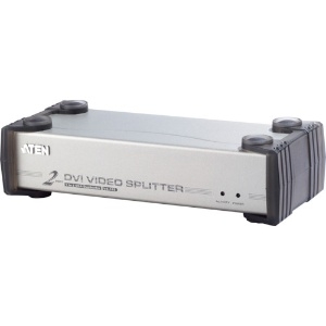 ATEN ビデオ分配器 DVI / 1入力 / 2出力 / オーディオ /シングルリンク対応 VS162