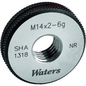 WATERS メートルねじ用リングゲージ(ISO=新JIS) メートルねじ用リングゲージ(ISO=新JIS) WGRNR-M10X1.0 画像2