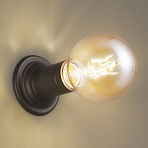 オーデリック LEDブラケットライト 白熱灯器具30W相当 LED電球フィラメント形ボール球 口金E26 電球色 連続調光タイプ 壁面・天井面・傾斜面取付兼用 OB255139LC1