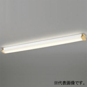 オーデリック LEDブラケットライト/ベースライト 高演色LED FLR40W×2灯相当 LED一体型 電球色 非調光タイプ 壁面・天井面・傾斜面取付兼用 木調ナチュラル色 OL291029R2F