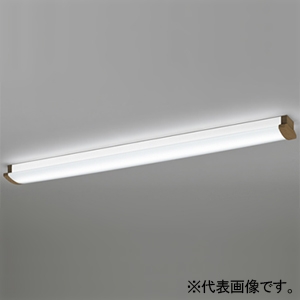 オーデリック LEDブラケットライト/ベースライト 高演色LED FLR40W×2灯相当 LED一体型 昼白色 非調光タイプ 壁面・天井面・傾斜面取付兼用 木調ウォールナット色 OL291031R2B