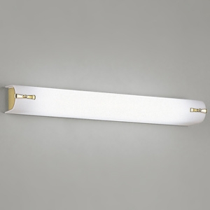 オーデリック LEDブラケットライト 高演色LED FL20W相当 直管形LED 口金G13 昼白色 非調光タイプ 壁面・天井面取付兼用 金色 OB555099R
