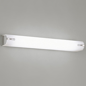オーデリック LEDブラケットライト 高演色LED FL20W相当 直管形LED 口金G13 昼白色 非調光タイプ 壁面・天井面取付兼用 マットシルバー OB555100R