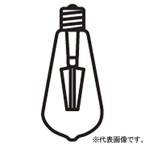 オーデリック LED電球 フィラメント形 電球色 口金E26 調光タイプ LED電球 フィラメント形 電球色 口金E26 調光タイプ NO271C
