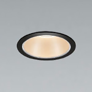 コイズミ照明 LEDベースダウンライト M形 600lmクラス 白熱球60W相当 埋込穴φ75mm 配光角50° 非調光 温白色 シルバーコーン・黒色枠 AD53468
