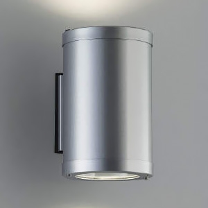 コイズミ照明 LED一体型ブラケットライト 防雨型 上下面照射タイプ ビーム球75W×2灯相当 配光角45° 調光 電球色 シルバー XU41338L