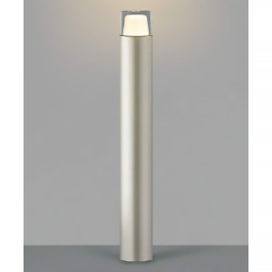 コイズミ照明 LEDガーデンライト 防雨型 白熱球60W相当 非調光 電球色 幅φ90mm 地上高747mm ランプ付 ウォームシルバー AU53893