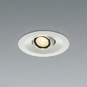 コイズミ照明 LED一体型ユニバーサルダウンライト 高気密SB形 白熱球60W相当 埋込穴φ75mm 中角配光 調光 昼白色 マットファインホワイト AD1195W50