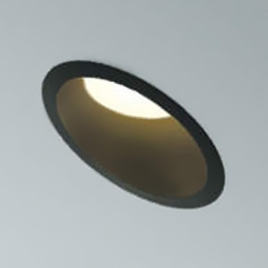 コイズミ照明 LED一体型パネルダウンライト 傾斜・ウォールウォッシャータイプ 高気密SB形 防雨・防湿型 白熱球100W相当 埋込穴φ100mm 非調光 電球色 ブラック AD7203B27