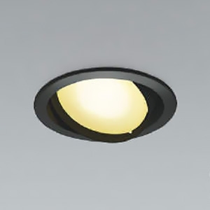 コイズミ照明 LEDダウンライト ユニバーサルタイプ 高気密SB形 白熱球100W相当 埋込穴φ100mm 散光配光 調光 温白色 ランプ付 ブラック AD1209B35