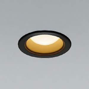 コイズミ照明 LEDレトロフィットダウンライト ベースタイプ M形 白熱球40W相当 埋込穴φ60mm E17口金 ランプ別売 ブラック AD92744