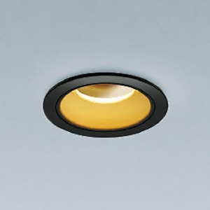 コイズミ照明 LEDレトロフィットダウンライト ベースタイプ M形 防雨・防湿型 白熱球40W相当 埋込穴φ75mm E17口金 ランプ別売 ブラック AU92777