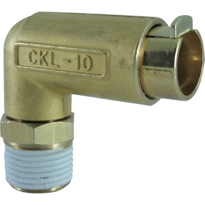 チヨダ タッチコネクターエルボコネクターHタイプ(金属) 接続口径R3/8 CKL-10-03H